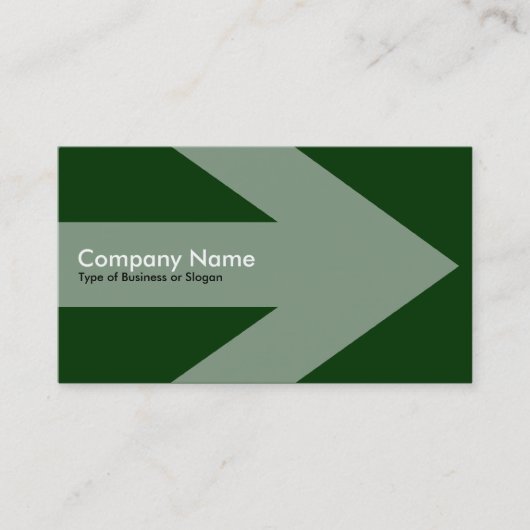 Pfeil v2 - Dunkelgrün Visitenkarte (Vorderseite)