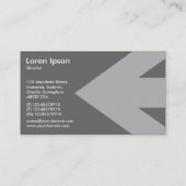 Pfeil v2 - grau visitenkarte (Rückseite)