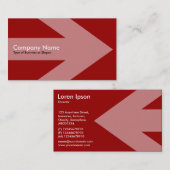 Pfeil v2 - Maroon Visitenkarte (Vorne/Hinten)