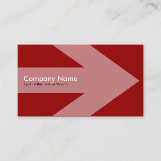 Pfeil v2 - Maroon Visitenkarte (Vorderseite)