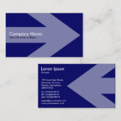 Pfeil v2 - Navy Blue 000066 Visitenkarte (Vorne/Hinten)