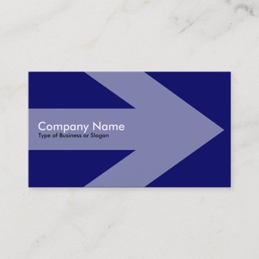 Pfeil v2 - Navy Blue 000066 Visitenkarte (Vorderseite)