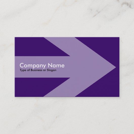 Pfeil v2 - Tief Lila Visitenkarte (Vorderseite)