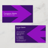 Pfeil v3 (Lila) - Tief Lila 330066 Visitenkarte (Vorne/Hinten)
