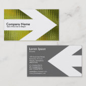 Pfeil v3 (weiß) - Das grüne Fenster Visitenkarte (Vorne/Hinten)