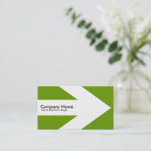 Pfeil v3 (weiß) - Grün 669900 Visitenkarte (Stehend Vorderseite)