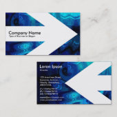 Pfeil v3 (weiß) - römisches Bad Visitenkarte (Vorne/Hinten)