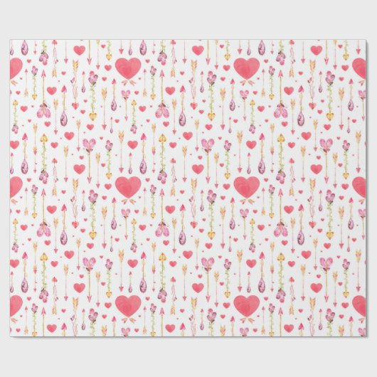 Pfeil-Valentinstag der Herz-"n" Geschenkpapier (Flach)