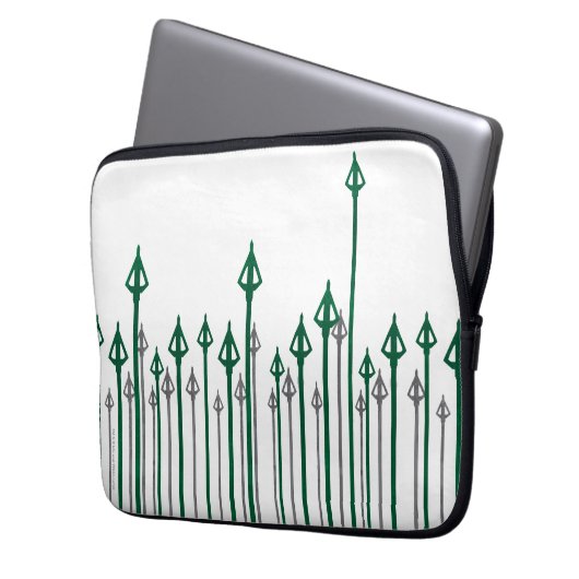 Pfeil | Vertikale Pfeile grafisch Laptopschutzhülle (Vorderseite Links)