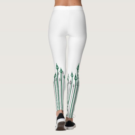 Pfeil | Vertikale Pfeile grafisch Leggings (Rückseite)