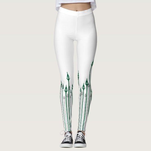 Pfeil | Vertikale Pfeile grafisch Leggings (Vorderseite)