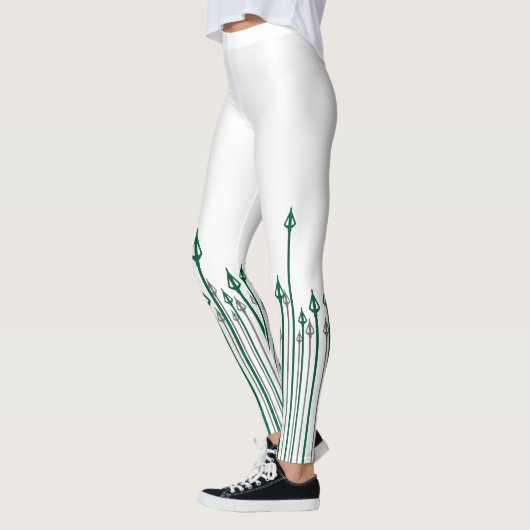 Pfeil | Vertikale Pfeile grafisch Leggings (Links)