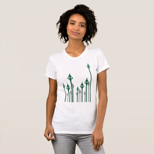 Pfeil | Vertikale Pfeile grafisch T-Shirt (Vorne ganz)