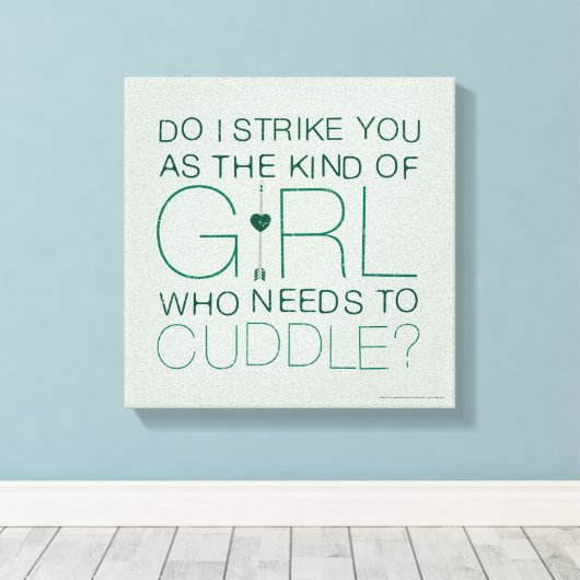 Pfeil | Welche Art von Mädchen muss gequetscht wer Leinwanddruck (Insitu (Holzboden))