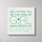 Pfeil | Welche Art von Mädchen muss gequetscht wer Leinwanddruck (Vorderseite)