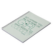 Pfeil | Welche Art von Mädchen muss gequetscht wer Notizblock (Linke Seite)