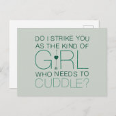 Pfeil | Welche Art von Mädchen muss gequetscht wer Postkarte (Vorne/Hinten)