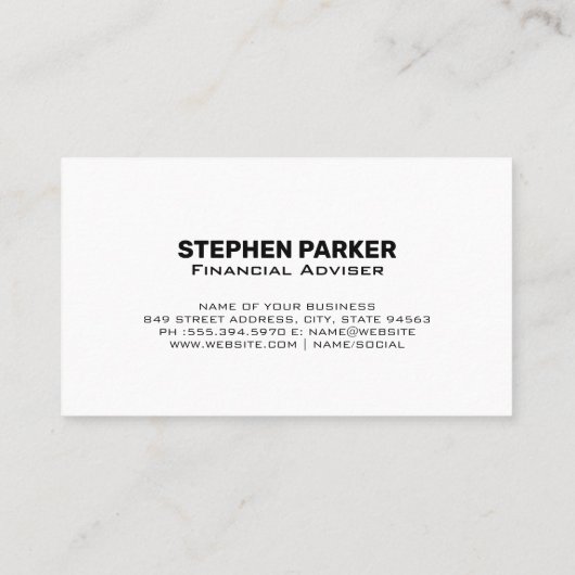 Pfeile | Analyse Visitenkarte (Rückseite)