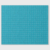 Pfeile auf aquablauer Leinwand Geschenkpapier (Flach)