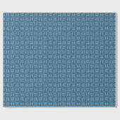 Pfeile auf azurblauer Leinwand Geschenkpapier (Flach)