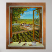 Pfeile auf der Fensterbank Poster (Vorne)