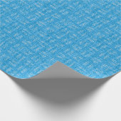 Pfeile auf hellblauer Leinwand Geschenkpapier (Ecke)
