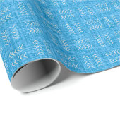 Pfeile auf hellblauer Leinwand Geschenkpapier (Rolleneckpunkt)