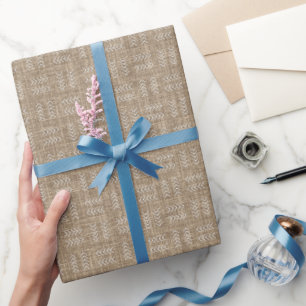 Pfeile auf Karamell-Leinen Geschenkpapier