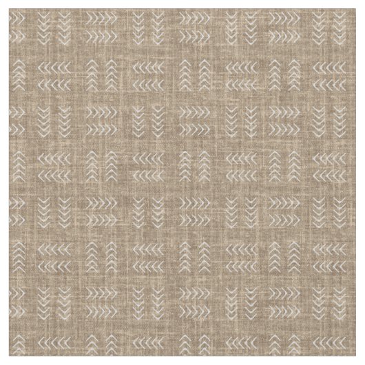 Pfeile auf Karamell-Leinen Stoff (Nahaufnahme)