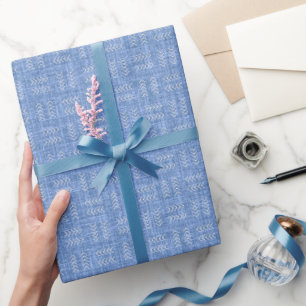 Pfeile auf Little Boy Blue Leinen Geschenkpapier