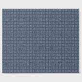 Pfeile auf marineblauer Leinen Geschenkpapier (Flach)