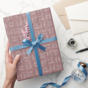 Pfeile auf Redwood-Leinen Geschenkpapier