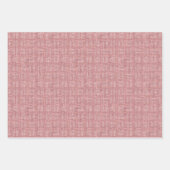 Pfeile auf rosa Leinen Geschenkpapier Set (Vorderseite 3)