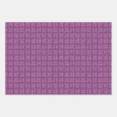 Pfeile auf rosa-lila Leinen Geschenkpapier Set (Vorderseite 2)