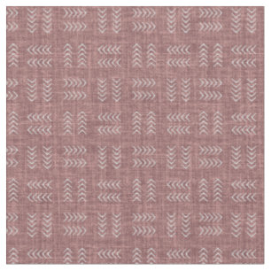 Pfeile auf Rosewood Pink Linen Stoff