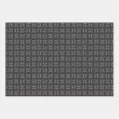 Pfeile auf schwarzer Leinwand Geschenkpapier Set (Vorderseite 2)
