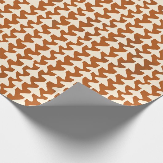 Pfeile auf Terracotta-Wrapping Paper Geschenkpapier (Ecke)