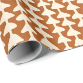 Pfeile auf Terracotta-Wrapping Paper Geschenkpapier (Rolleneckpunkt)