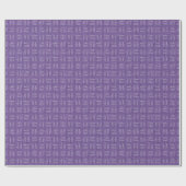 Pfeile auf violettem Leinen Geschenkpapier (Flach)