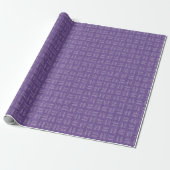 Pfeile auf violettem Leinen Geschenkpapier (Ungerollt)