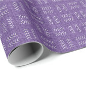 Pfeile auf violettem Leinen Geschenkpapier (Rolleneckpunkt)