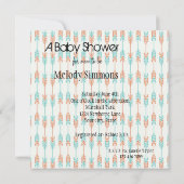 Pfeile Babydusche Einladung (Rückseite)