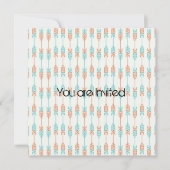 Pfeile Babydusche Einladung (Vorderseite)