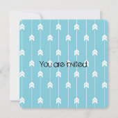 Pfeile Babydusche Einladung (Vorderseite)