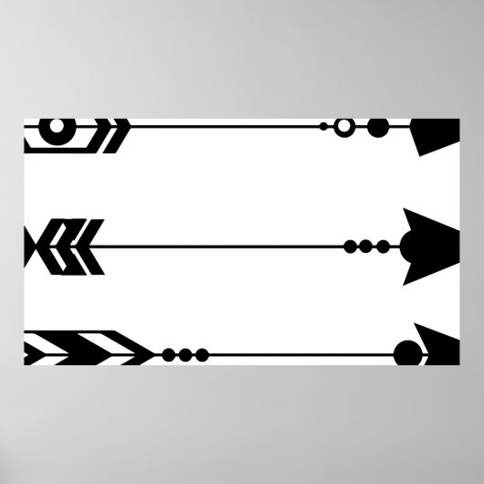 Pfeile boho Stamm Goldfolie Poster (Vorne)