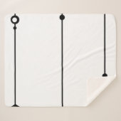 Pfeile boho Stamm Goldfolie Sherpadecke (Vorderseite (Horizontal))