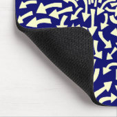 Pfeile - Creme auf Dunkelblau 000066 Mousepad (Ecke)