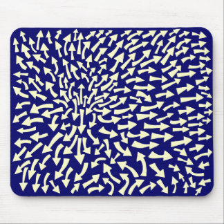 Pfeile - Creme auf Dunkelblau 000066 Mousepad