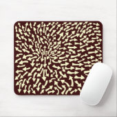 Pfeile - Creme auf Dunkelbraun Mousepad (Mit Mouse)