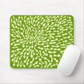 Pfeile - Creme auf Grün 669900 Mousepad (Mit Mouse)